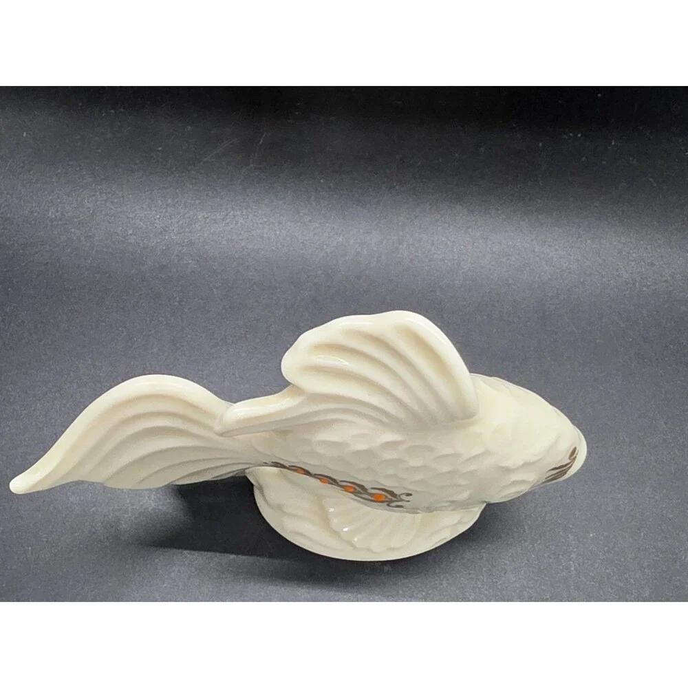 Lenox Jewels Collection 1993 Ivory Porcelain Fish (Coy/Goldfish)Figurine 5